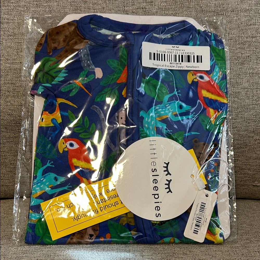 Little Sleepies Jungle Adventure Zippy NIB